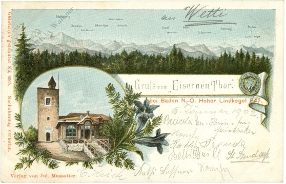 baden, gruss vom eisernen thor