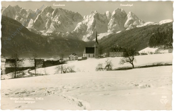 gosau, winteransicht