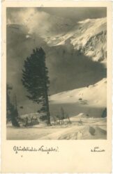 neujahr verschneite aussicht