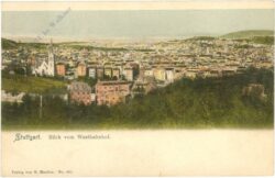 stuttgart, blick vom westbahnhof