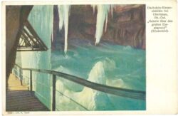 dachstein, rieseneishöhle, galerie über den großen eisabgrund