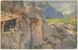 von österr. ung. truppen abgewiesener angriff im hochgebirge