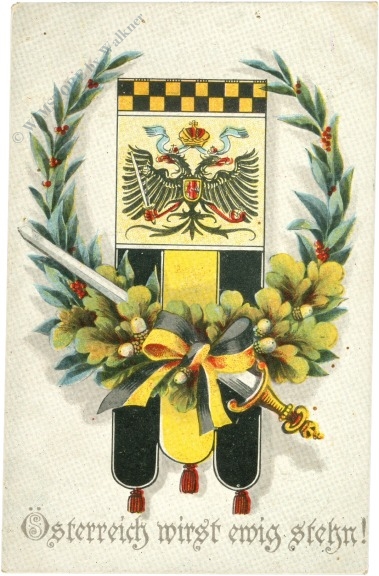 schwertkarte Österreich wirst ewig stehn!