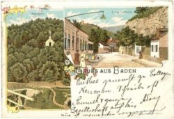 baden, gruss aus, multiansicht
