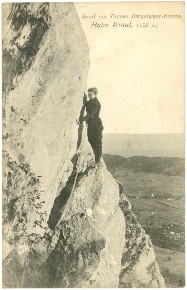 hohe wand, band am turner bergsteiger kamin