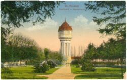wiener neustadt, stadtpark und wasserturm