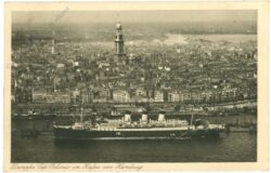 hamburg, dampfer cap polonio im hafen