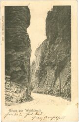 weiz, gruss aus der weizklamm