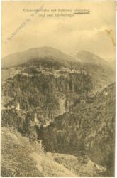 tobadill, trisannabrücke mit schloss wiesberg, gigl und vorbeilalpe