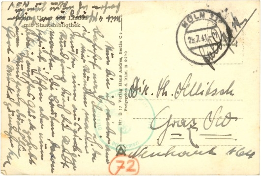 berlin, unter den linden mit staatsbibliothek