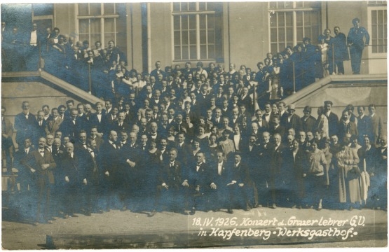 kapfenberg, 18.4.1926, konzert der grazer lehrer, werksgasthof