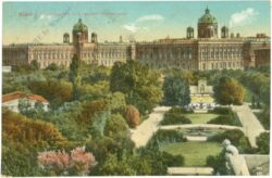 wien 1, volksgarten mit beiden hofmuseen