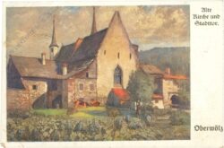 oberwölz, alte kirche und stadttor