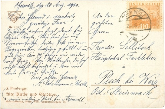 oberwölz, alte kirche und stadttor