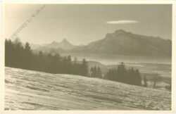 verschneite berge