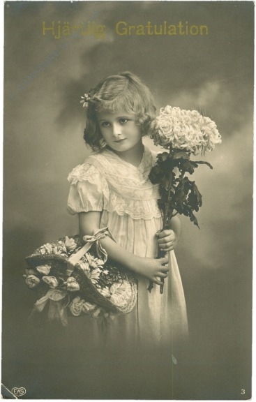 glückwünsche, mädchen mit blumen