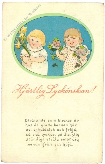 glückwünsche, kinder mit blumen