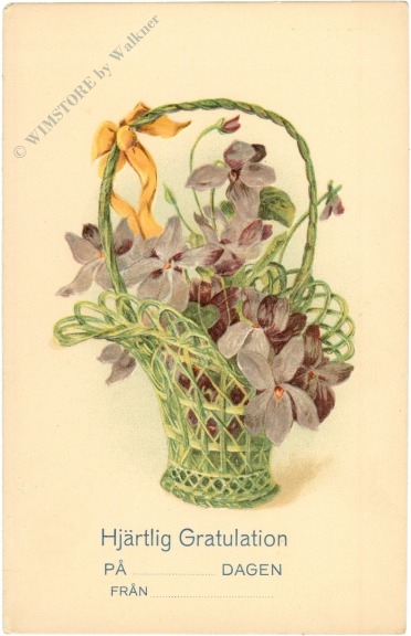 glückwünsche, blumenkorb