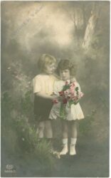 kinder mit blumen