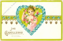 glückwünsche, engerl mit blumen