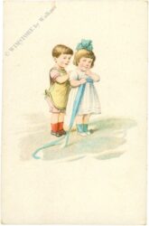 kinder mit bänder