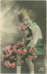 mädchen mit rosen