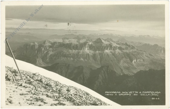 marmolada, panorama dalla vetta d. marmolada verso il gruppo del sella
