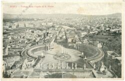 rom, veduta dalla cupola di s. pietro