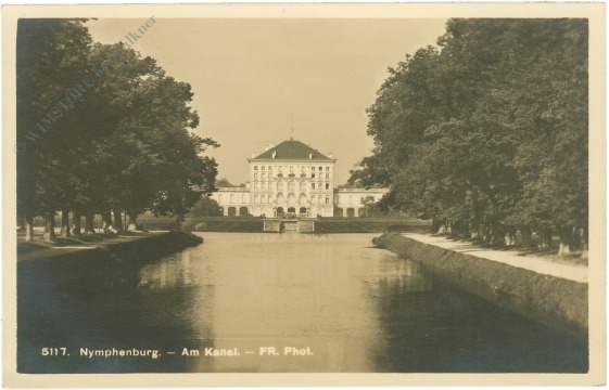 münchen, nymphenburg, am kanal