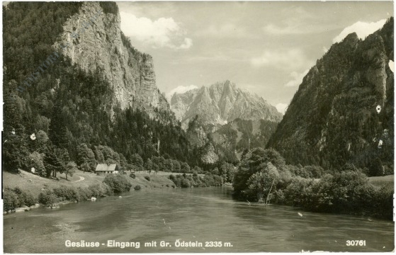 gesäuse, eingang mit gr. Ödstein
