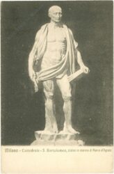 mailand, kathedrale s. bartolomeo, statue