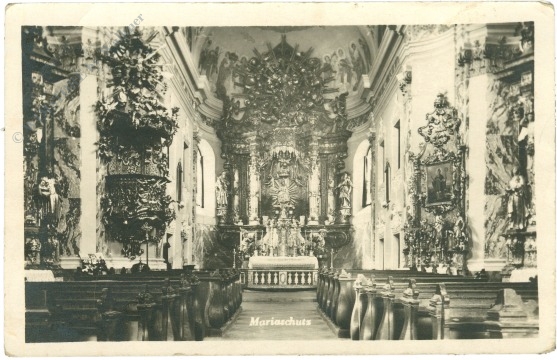 maria schutz, innenansicht der kirche