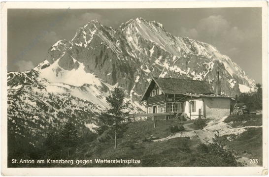 st. anton am kranzberg gegen wettersteinspitze