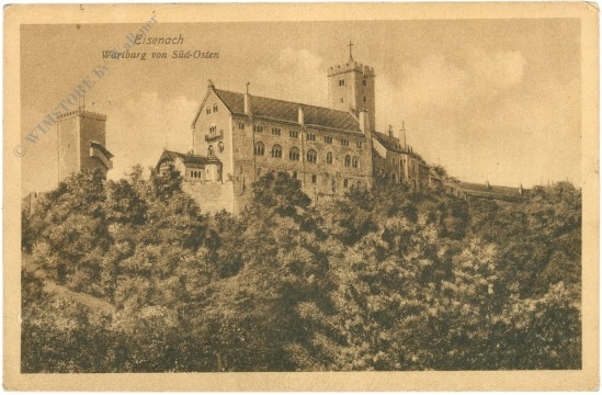 eisenach, wartburg von süd osten