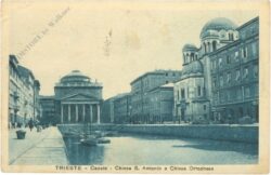 triest, kanal, kirche s. antonio und orthodoxe kirche