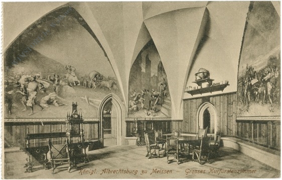 meissen, königl. albrechtsburg großes kurfürstenzimmer