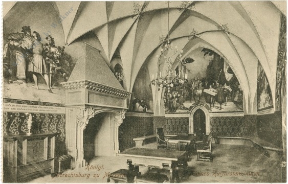 meissen, königl. albrechtsburg, großes kurfürstenzimmer