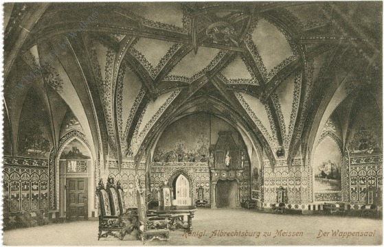 meissen, königl. albrechtsburg der wappensaal