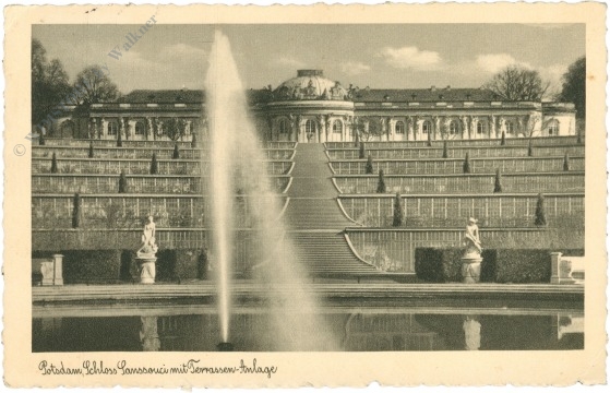 potsdam, schloss sanssouci mit terrassen anlage