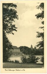 bad salzungen, kurhaus mit see