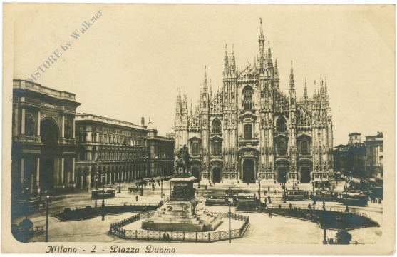 mailand, domplatz mailand, domplatz