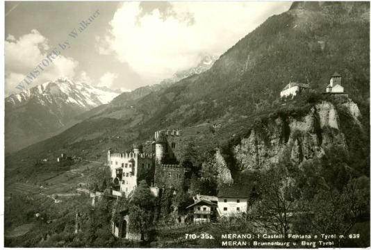 meran, brunnenburg und burg tyrol