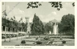 bad salzuflen, fontäne und gradierwerk