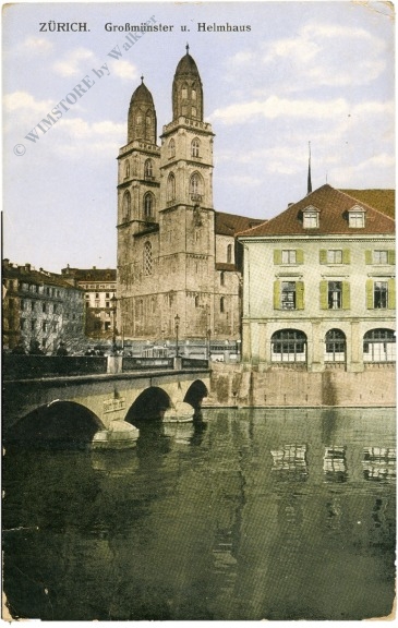 zürich, großmünster und heimhaus
