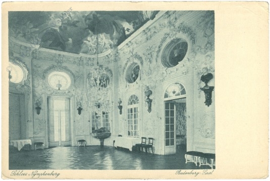 münchen, burg nymphenburg, badenburg saal