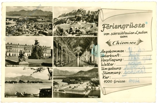 chiemsee, feriengrüße von schreibfaulen leuten