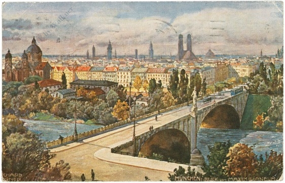 münchen, blick vom maximilaneum