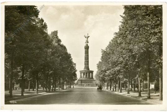 berlin, siegesallee mit siegessäule berlin, siegesallee mit siegessäule