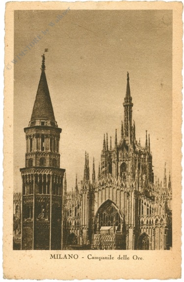 mailand, campanile delle ore mailand, campanile delle ore