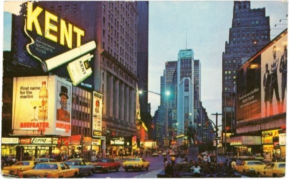 new york, new york city, times square at night